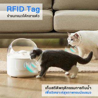 [🔥ใส่โค้ดลดเพิ่ม] Petology น้ำพุแมวที่เก็บสถิติการกินน้ำได้ ฆ่าเชื้อด้วย UV ไส้กรอง UF CATLINK Pure