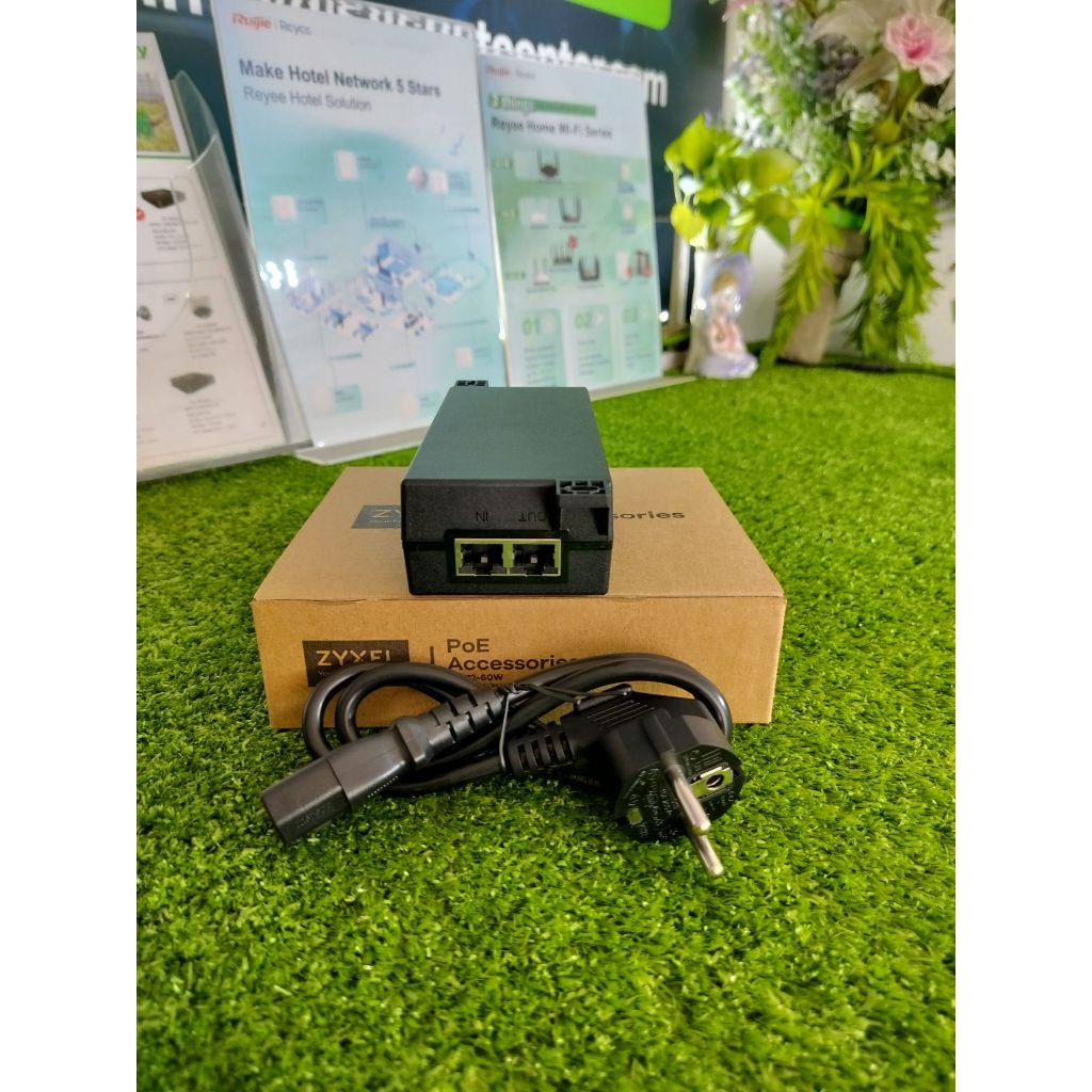 PoE12-60W Zyxel Multi-Gigabit POE Injector 802.3bt 60W Port 1/2.5/5Gbps *ออกใบกำกับภาษีได้*