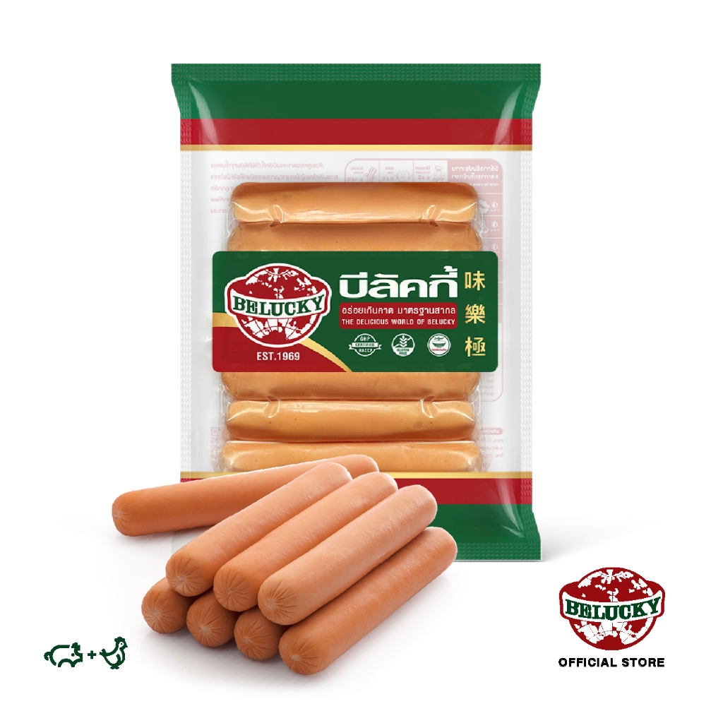 Belucky บีลัคกี้ Hotdog 5" Peel Off  ฮอทดอก 5 นิ้ว ลอก (1,000g)