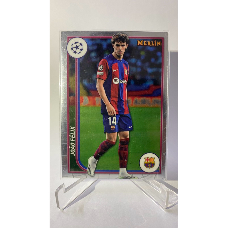 การ์ดนักฟุตบอล FC BARCELONA, Topps Merlin 2024, Pedri, Felix, Lewandowski, Raphinha