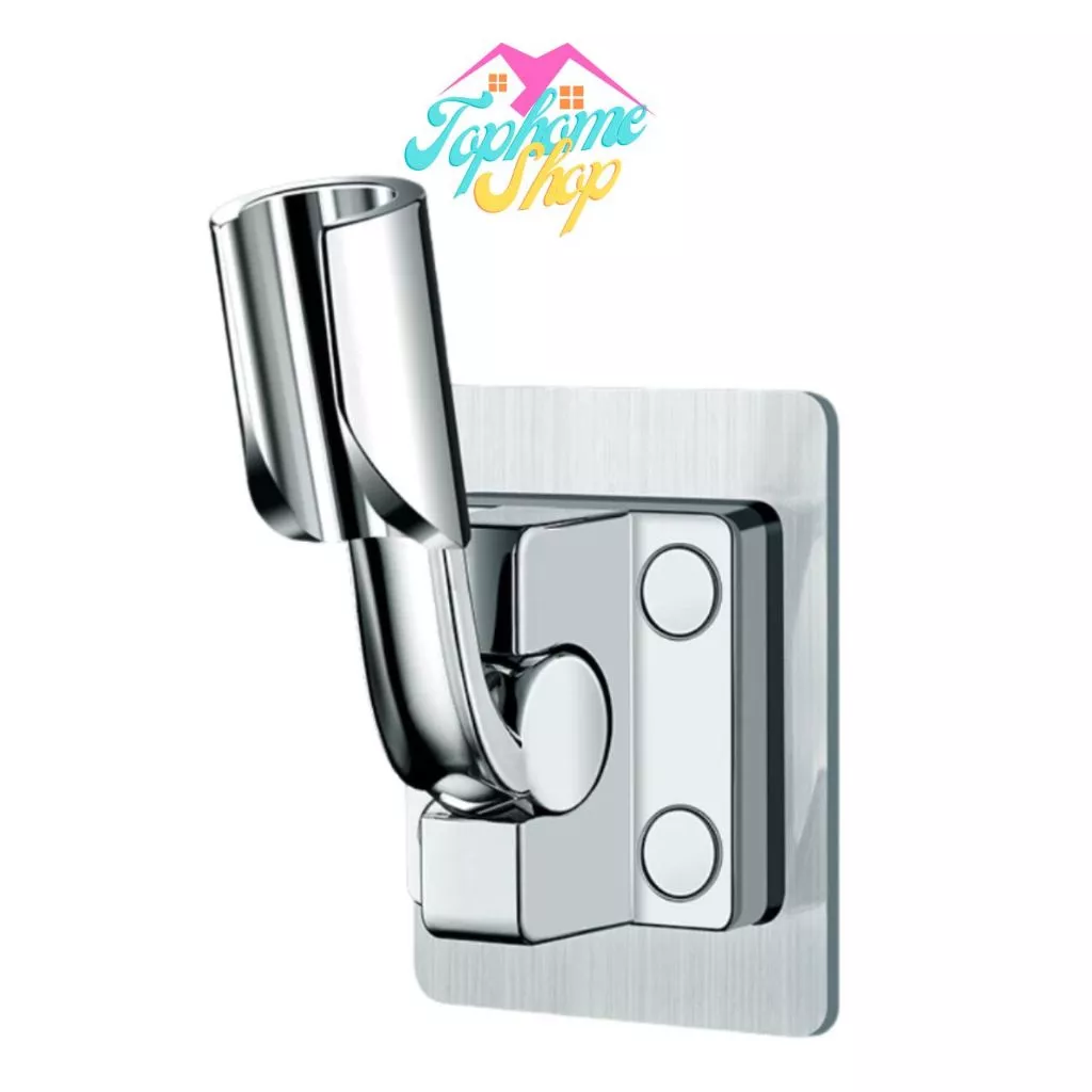 Topshome ที่แขวนฝักบัว ขายึดฝักบัว ปรับได้หลายมุม แบบมีกาวในตัว MA-J-057