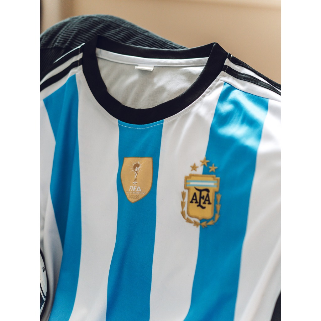 2022 คุณภาพสูง Jersey Argentina Home Kits เสื้อแฟนๆ - รูปที่ 5