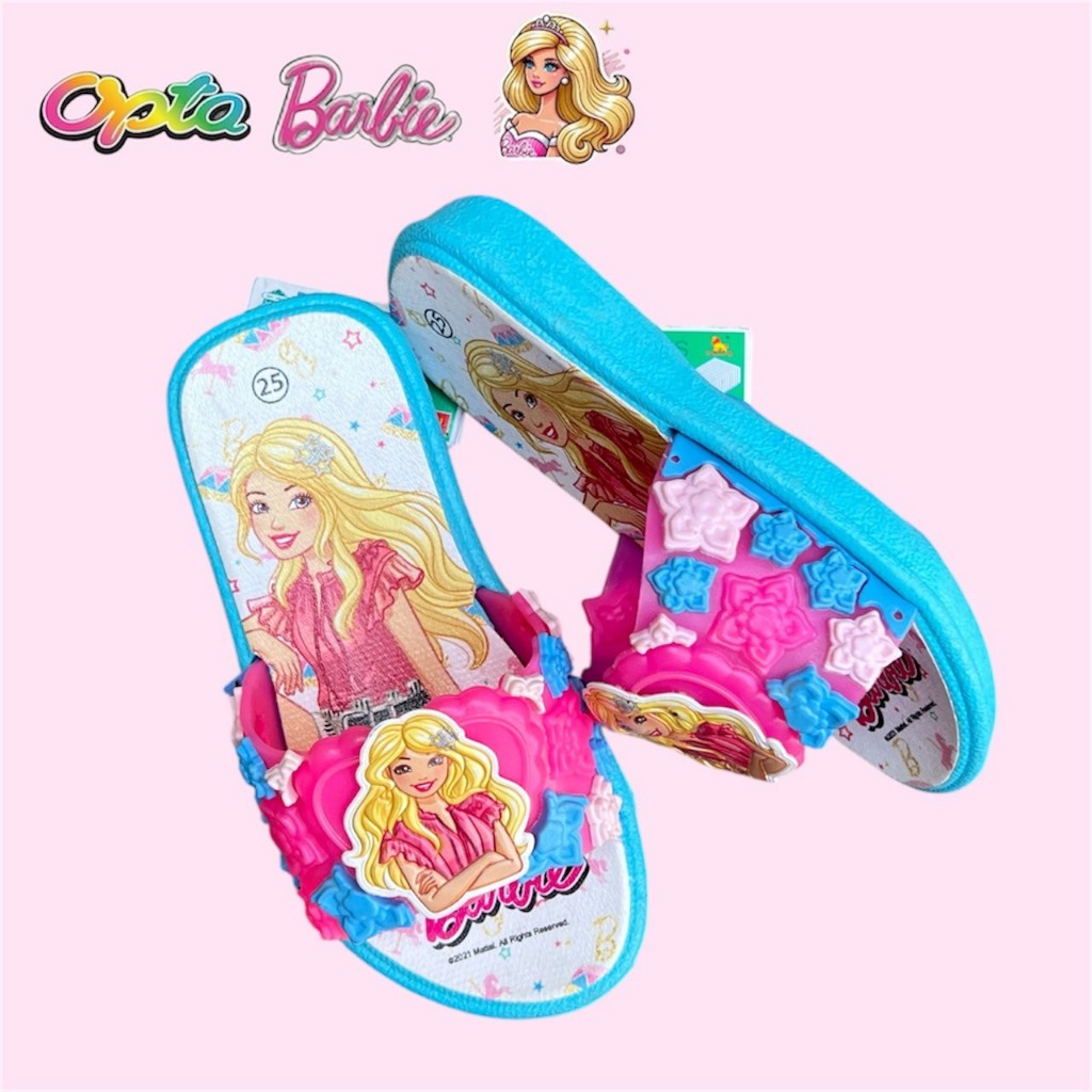 OPTA รองเท้าแตะเด็ก บาร์บี้ ลิขสิทธิ์แท้100% ใส่สบาย มีพร้อมส่งจัดส่งทุกวัน
