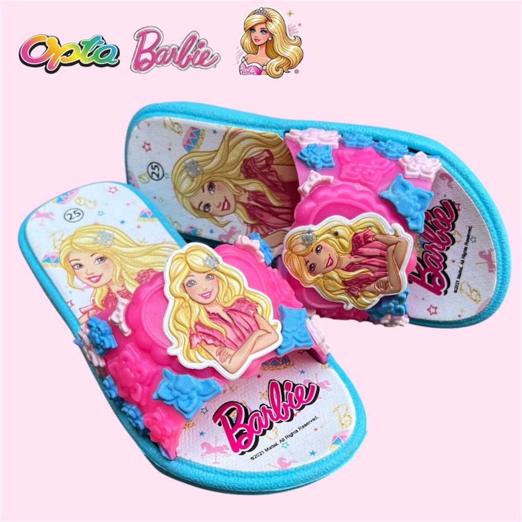 OPTA รองเท้าแตะเด็ก บาร์บี้ ลิขสิทธิ์แท้100% ใส่สบาย มีพร้อมส่งจัดส่งทุกวัน