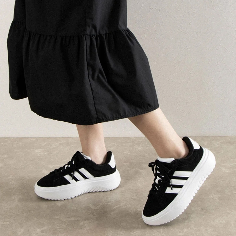 Adidas Collection รองเท้าผ้าใบ รองเท้าลำลอง พื้นหนา W Grand Court Platform IE1092 / IE1089 / IE1102 (2500) - รูปที่ 5