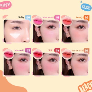 CHER Vit C 3 in 1 Cloudy Blush (Oil-free) เฌอ บลัชซัมเมอร์วิตซี เนื้อกำมะหยี่ ทาได้ทั้งแก้ม ตา ปาก