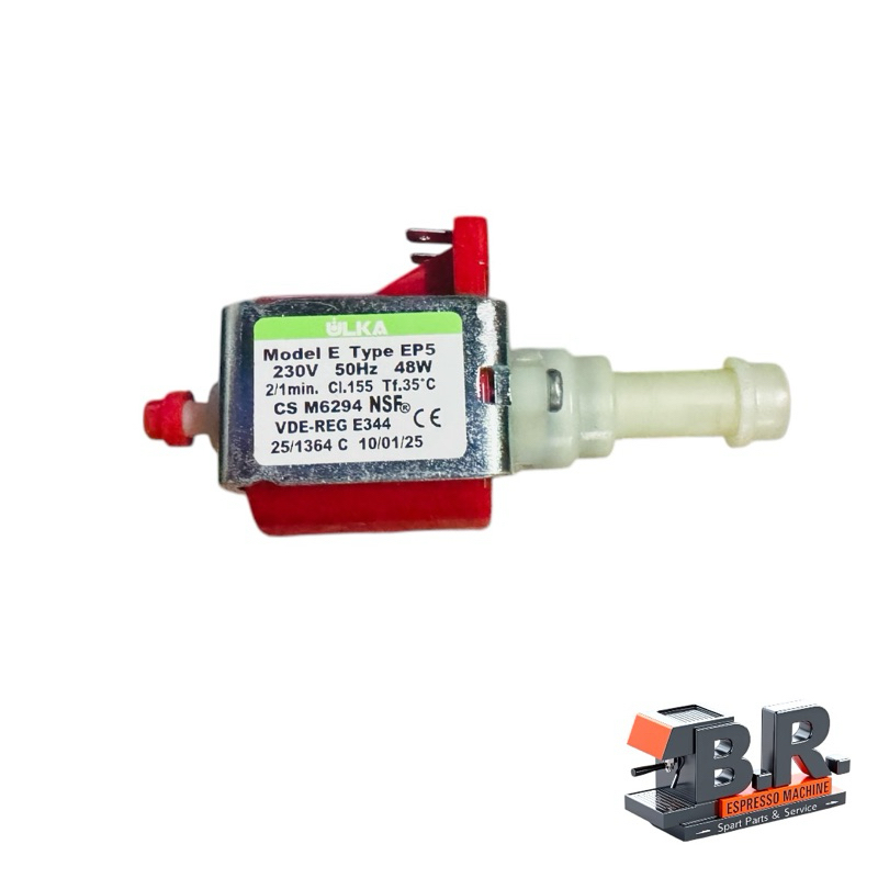อะไหล่เครื่องชงกาแฟ( ปั๊มแท้ ปีผลิต 2025 Italy )ULKA EP5 48W electromagnetic pump coffee machine wat