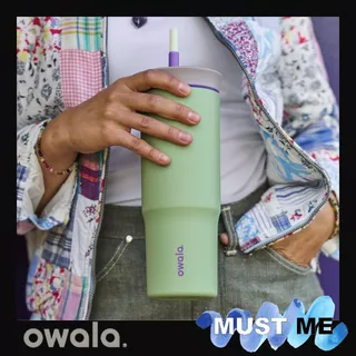 [พร้อมส่งOwala]แก้วOwala ของแท้ นำเข้าจากอเมริกา 24oz แก้วเก็บความเย็นมาพร้อมหลอดของแท้