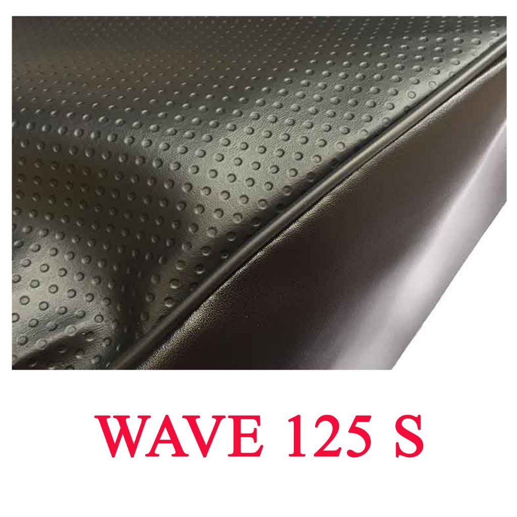 ผ้าเบาะรถจักรยานยนต์ WAVE-125 S (ไม่ใช่ยางยืด)หนังเบาะเย็บหัว-เย็บท้าย ทรงเดิมๆ**ไม่มียางยืด*** - รูปที่ 2