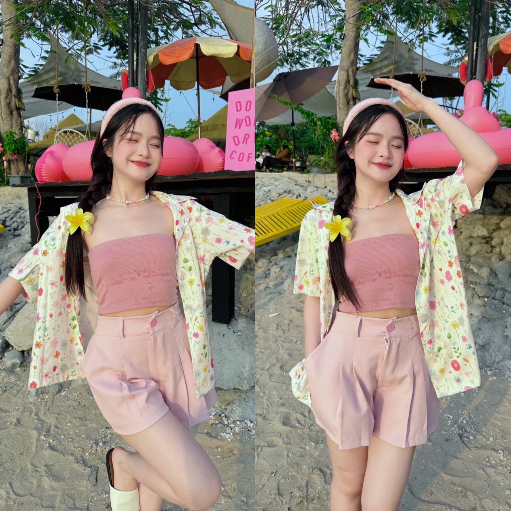 ⚡️[พร้อมส่ง] เสื้อฮาวาย เสื้อสงกรานต์ ตัวยาว พิมพ์ลาย #FF11 - รูปที่ 3