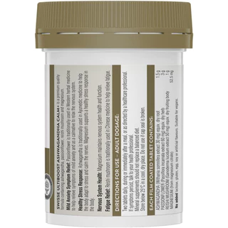 Swisse Ultiboost Ashwagandha Calm+ 60 Pack ช่วยผ่อนคลายความเครียด บรรเทาความเหนื่อยล้า