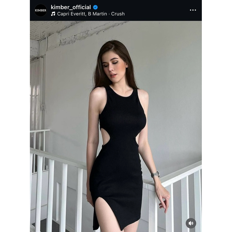 Kimber Black Molly Dress