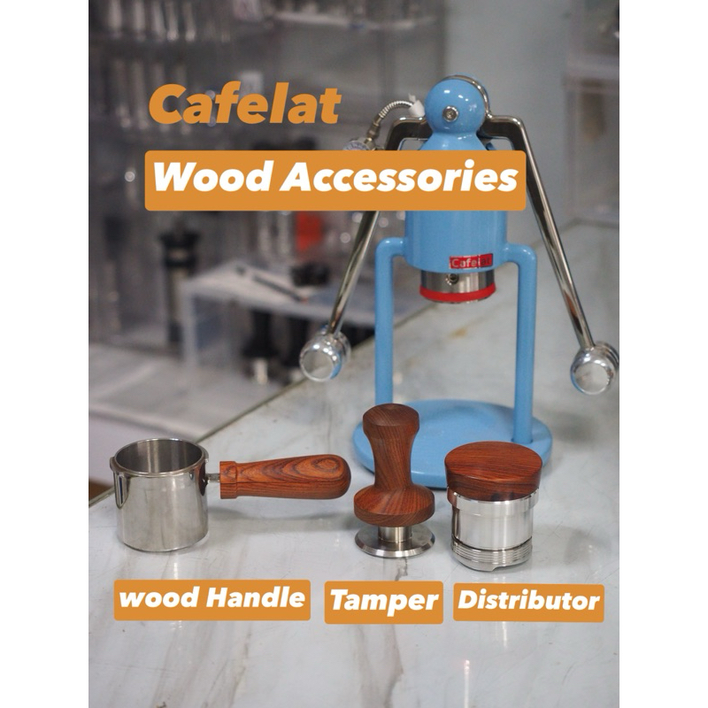 Cafelat woodle handle Tamper Distributor