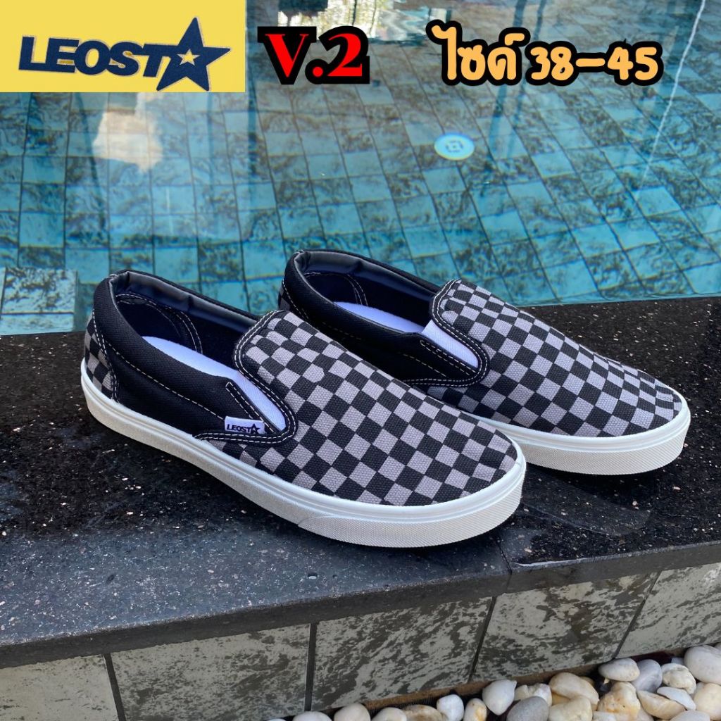 รองเท้าผ้าใบสลิปออน Leo Star รุ่น v.2 ไซด์ 38-45
