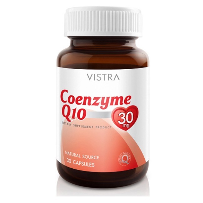 Vistra Coenzyme Q10 Softgel 30mg 30 แคบซูล