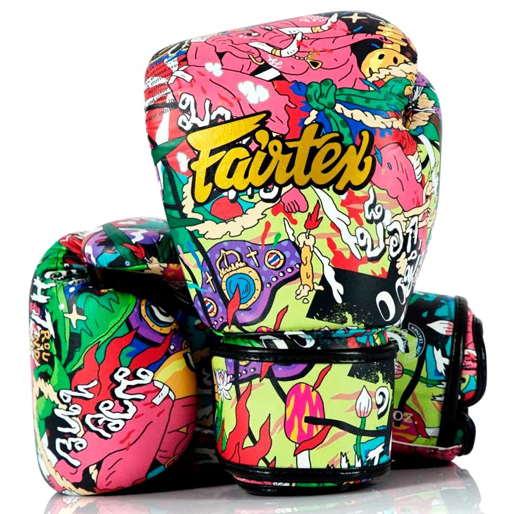 นวมชกมวย นวมมวยไทย Urface x Fairtex Muay Thai Boxing Gloves MMA หนังแท้ ไม่มีกล่อง Without Box