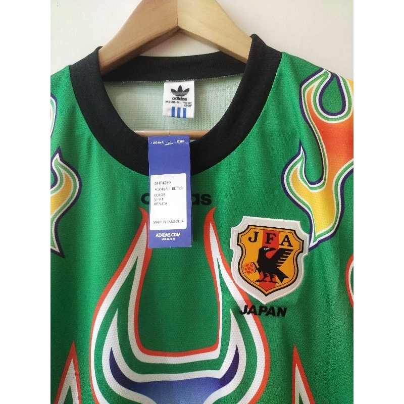 เสื้อทีมชาติญี่ปุ่นลายไฟสีเขียว ปี1998 ราคา ถูกที่สุด ดีลบีเคเค แกลเลอรีภาพที่ 2