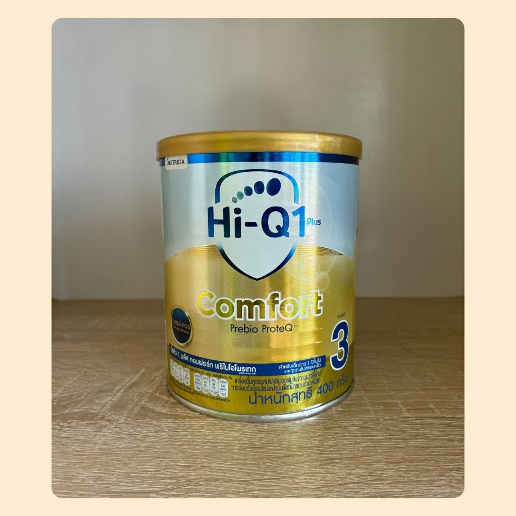 Hi-Q 1+ Comfort สูตร 3 400g. ไฮคิว วันพลัส คอมฟอร์ท พรีไบโอโพรเทค สูตร 3 400 กรัม (HiQ comfort สูตร3