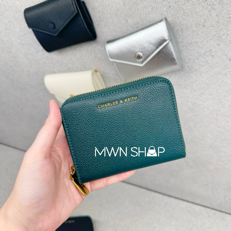 Charles&keith กระเป๋าสตางค์ basic square มีโค้ดลด30% พร้อมถุงผ้า ถุงกระดาษ ของแท้จากชอป - รูปที่ 6