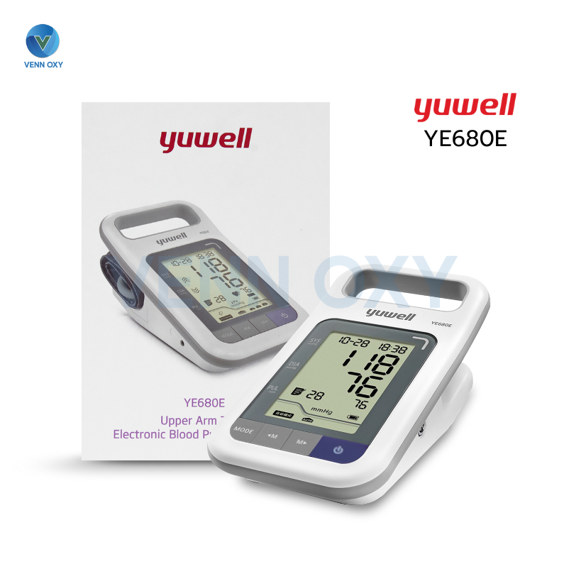 Yuwell Blood Pressure Monitor เครื่องวัดความดันโลหิตดิจิตอล Yuwell รุ่น YE680E