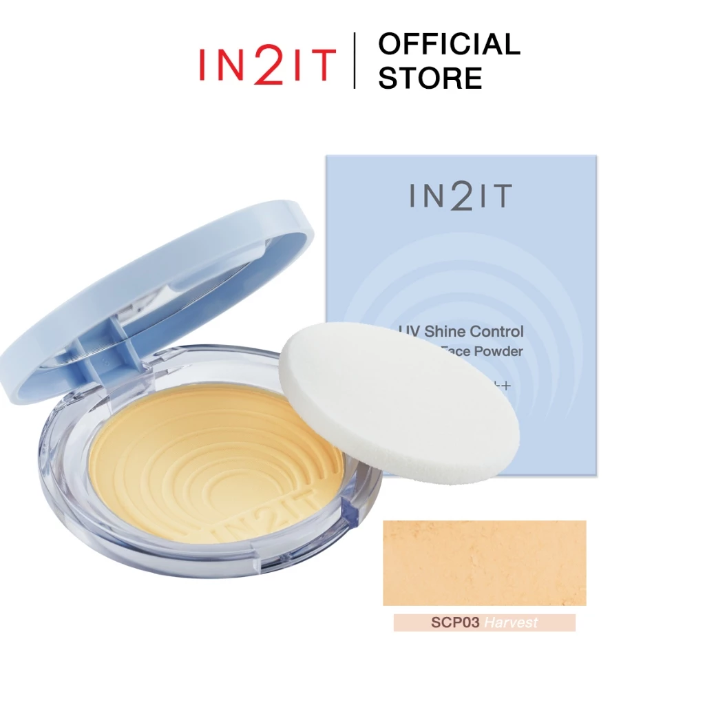 IN2IT UV Shine Control Sheer Face Powder - SCP03 สี HARVEST
