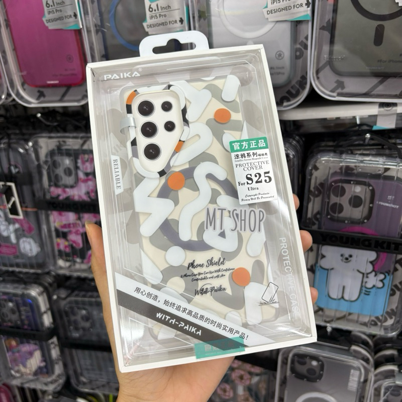 Case แม่เหล็ก กราฟฟิตี IMD Matte Hard Case สำหรับรุ่น Samsung S25 Ultra