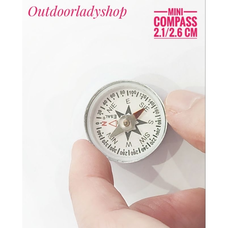 เข็มทิศ mini compass หลายขนาด หลายแบบ พกพาสะดวก เสริมสร้างทักษะ outdoor เดินป่า รักธรรมชาติ
