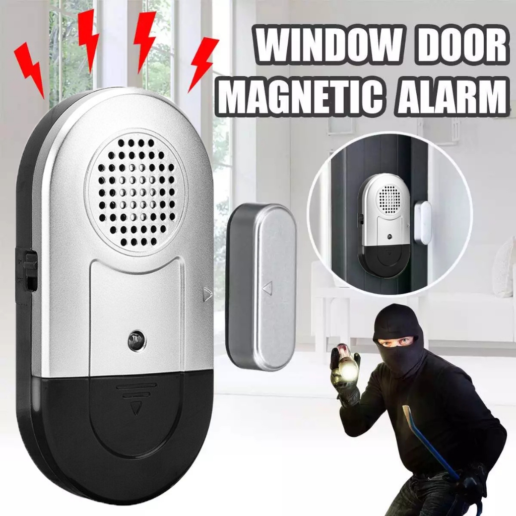 【ขายล้างสต๊อก】Daytech สัญญาณกันขโมยประตูและหน้าต่างแบบเดซิเบลสูง สัญญาณกันขโมยประตูแม่เหล็กไร้สาย (D