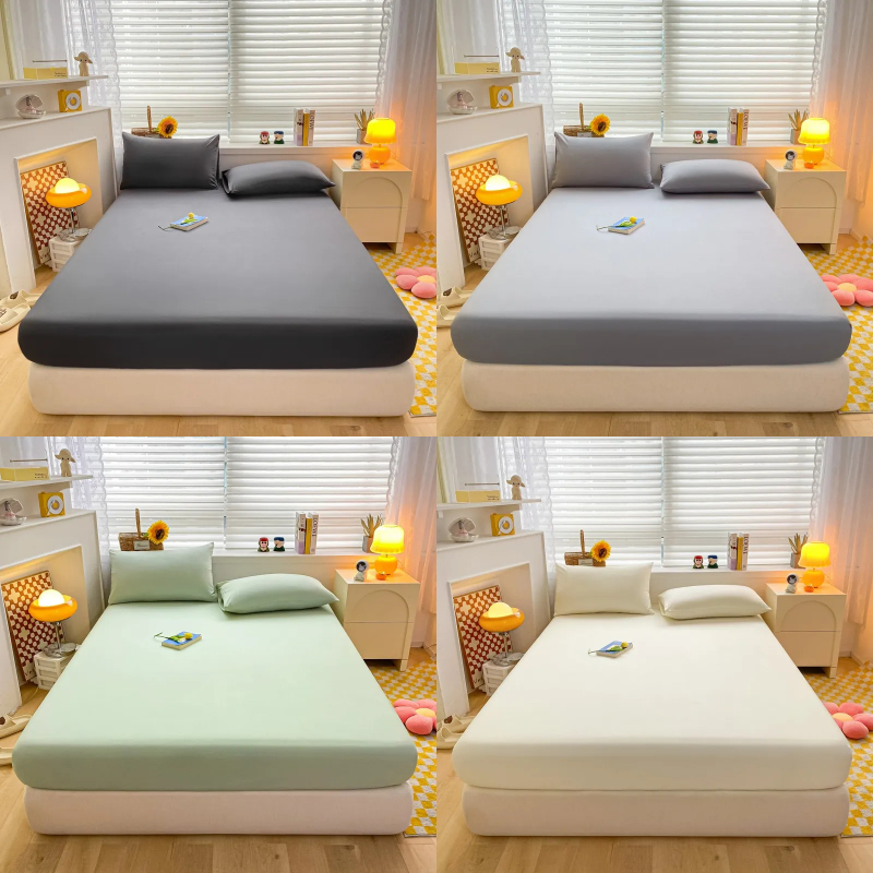 ผ้าปูที่นอน 3.5ฟุต 5ฟุต 6ฟุต 7ฟุต（ไม่มีปลอกหมอน）ผ้าปู าปูที่นอน กันไรฝุ่น