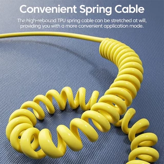 สายชาร์จเร็ว NS65W 1.5M 4 in 1 Cable Fast Charge Type C สายชาร์จในรถ สายชาร์จแบบยืดหดได้ สายเคเบิลชนิด