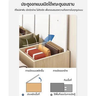 ตู้เก็บของนั่งได้ ตู้ไม้อเนกประสงค์ประตูเปิด โซฟาไม้ข้างเตียง รับน้ำหนักได้150kg มินิมอล ตกแต่งบ้าน