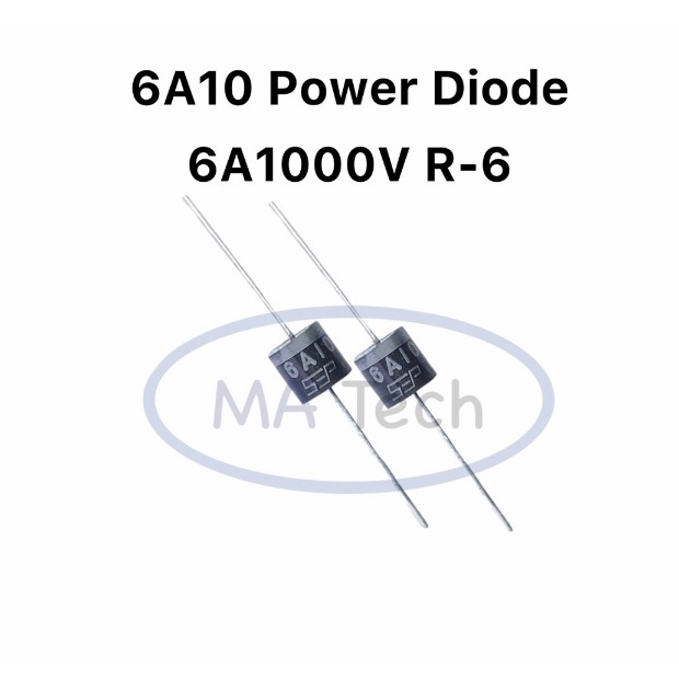 6A10 ไดโอด 6A10 Diode 6A1000V Diode Power Diode R-6 SEP