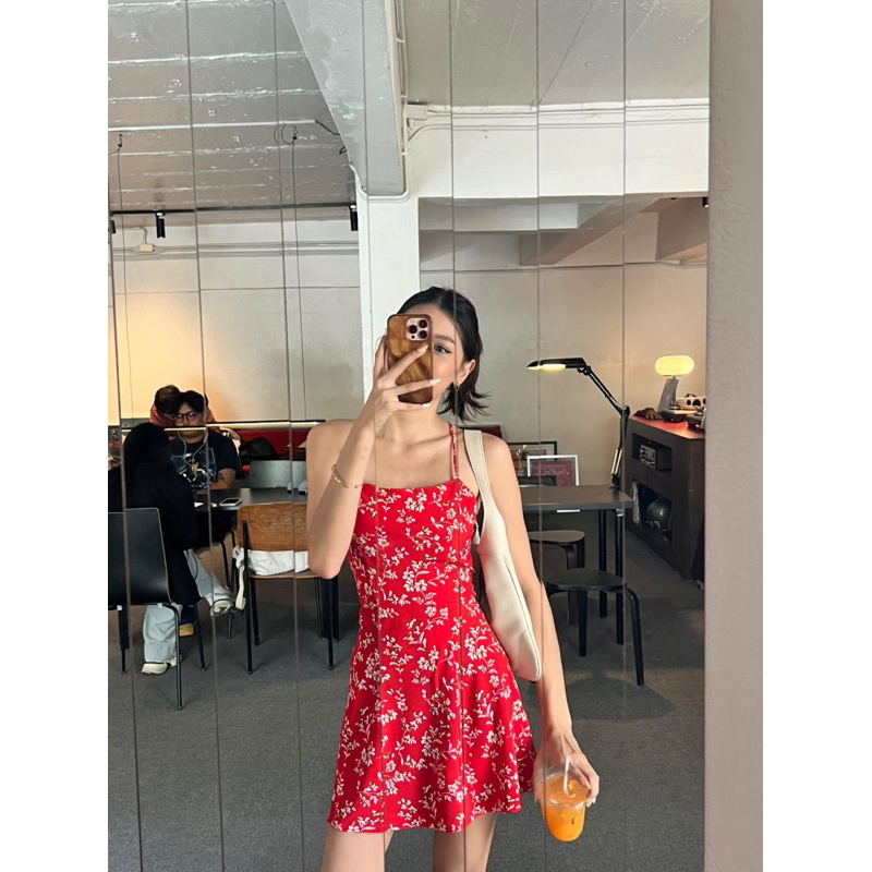 mini dress V มินิเดรสสายไขว้หลัง