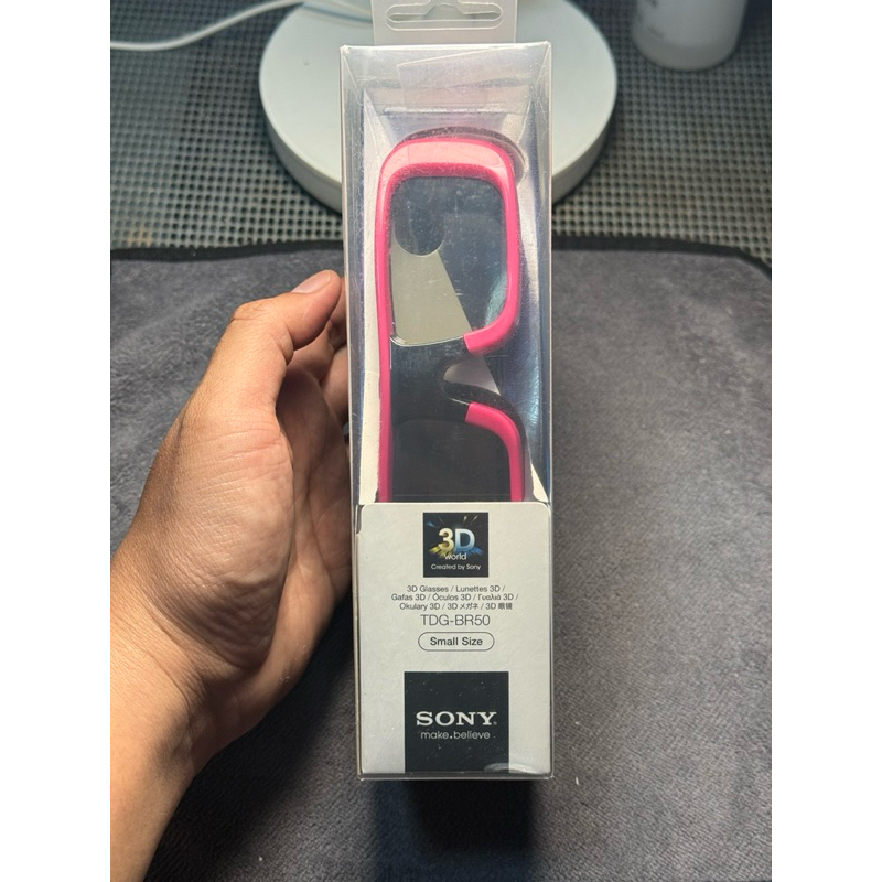 แว่น 3D SONY TDG-BR50 แท้ มือ1(สีชมพู)