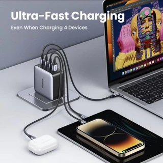 แท้💯 UGREEN GaN 100W USB TypeC Fast Charger Adapter ใช้สำหรับ MacBook iPad iPhone 17 16 15 14 13 Pro Max S25 S24 Ultra