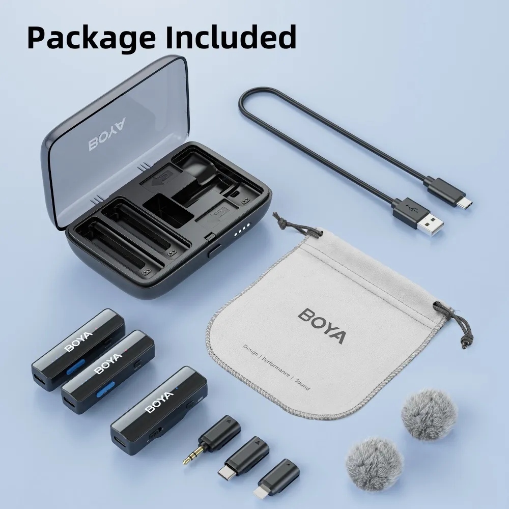 BOYALINK 2 Wireless Microphone 3-in-1 ไมโครโฟนไร้สาย ประกันศูนย์ BOYATHAILAND