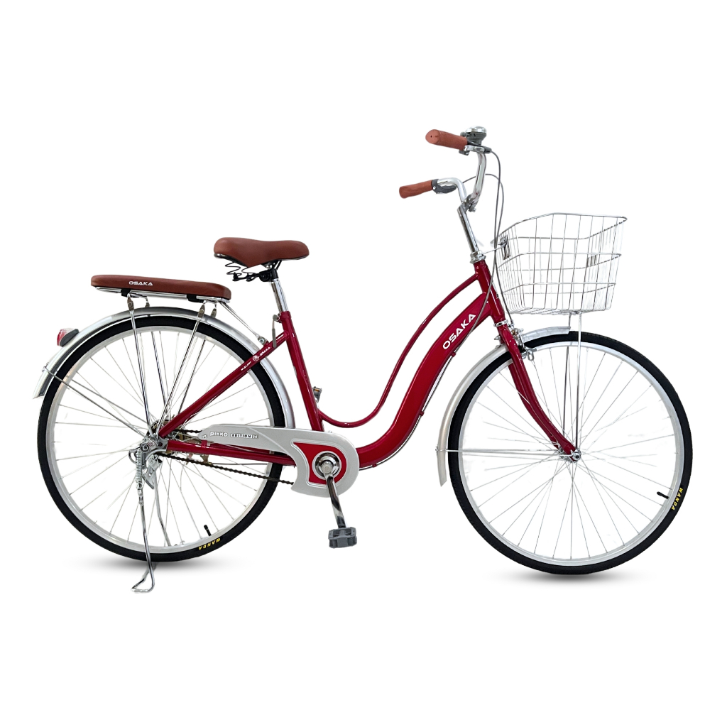 *OFFICIAL* OSAKA จักรยาน รุ่น Rikko 24/26 ตะกร้า/ตะแกรง/ขาตั้งคู่ สแตนเลส วงล้ออัลลอย