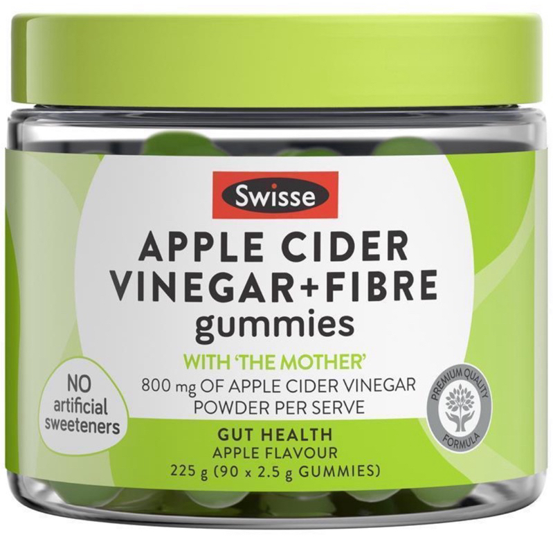 Swisse Apple Cider Vinegar + Fibre Gummies 90 Pack