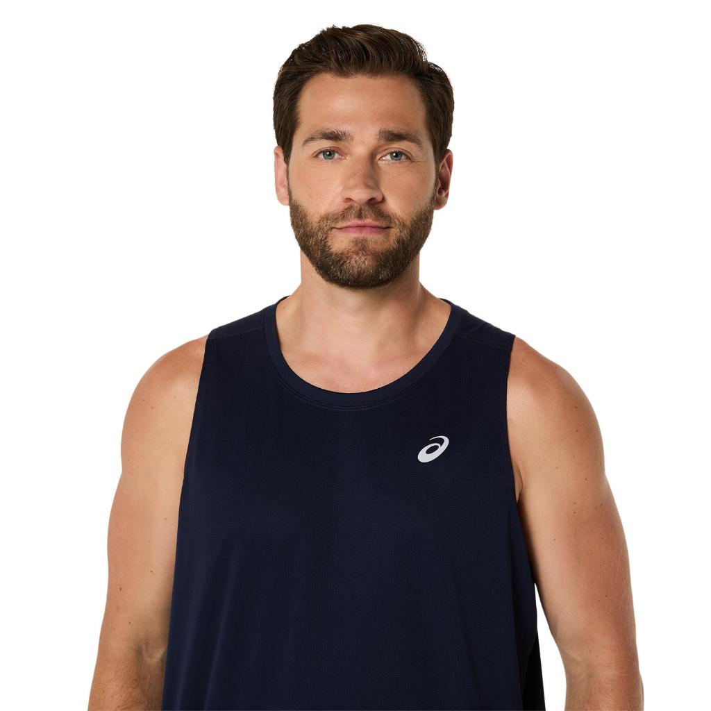 ASICS : 2011D240.400 ASICS SILVER SINGLET MEN RUNNING รูปที่ 4