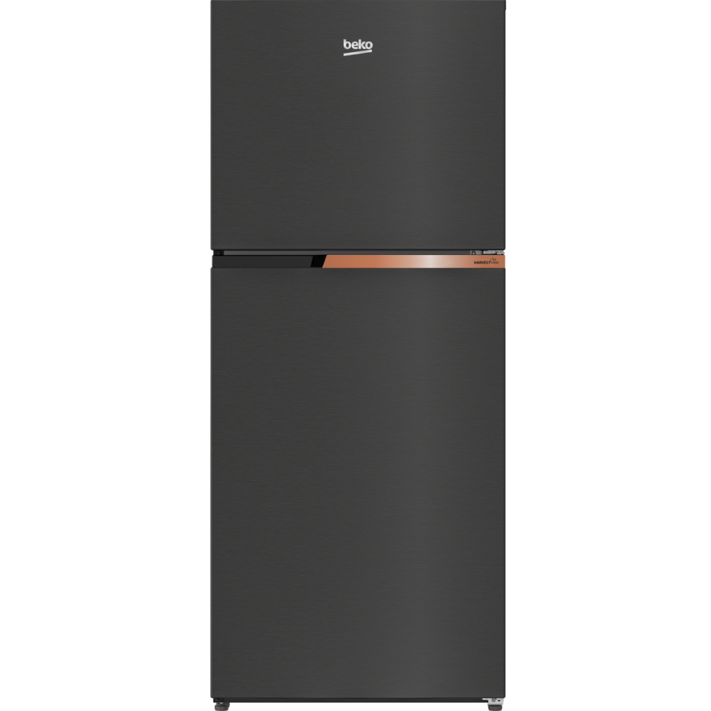 BEKO ตู้เย็น 2 ประตู รุ่น  RDNT371I10HFSK ขนาด 12 คิว สีดำ ระบบ Inverter เทคโนโลยี HarvestFresh มอเต