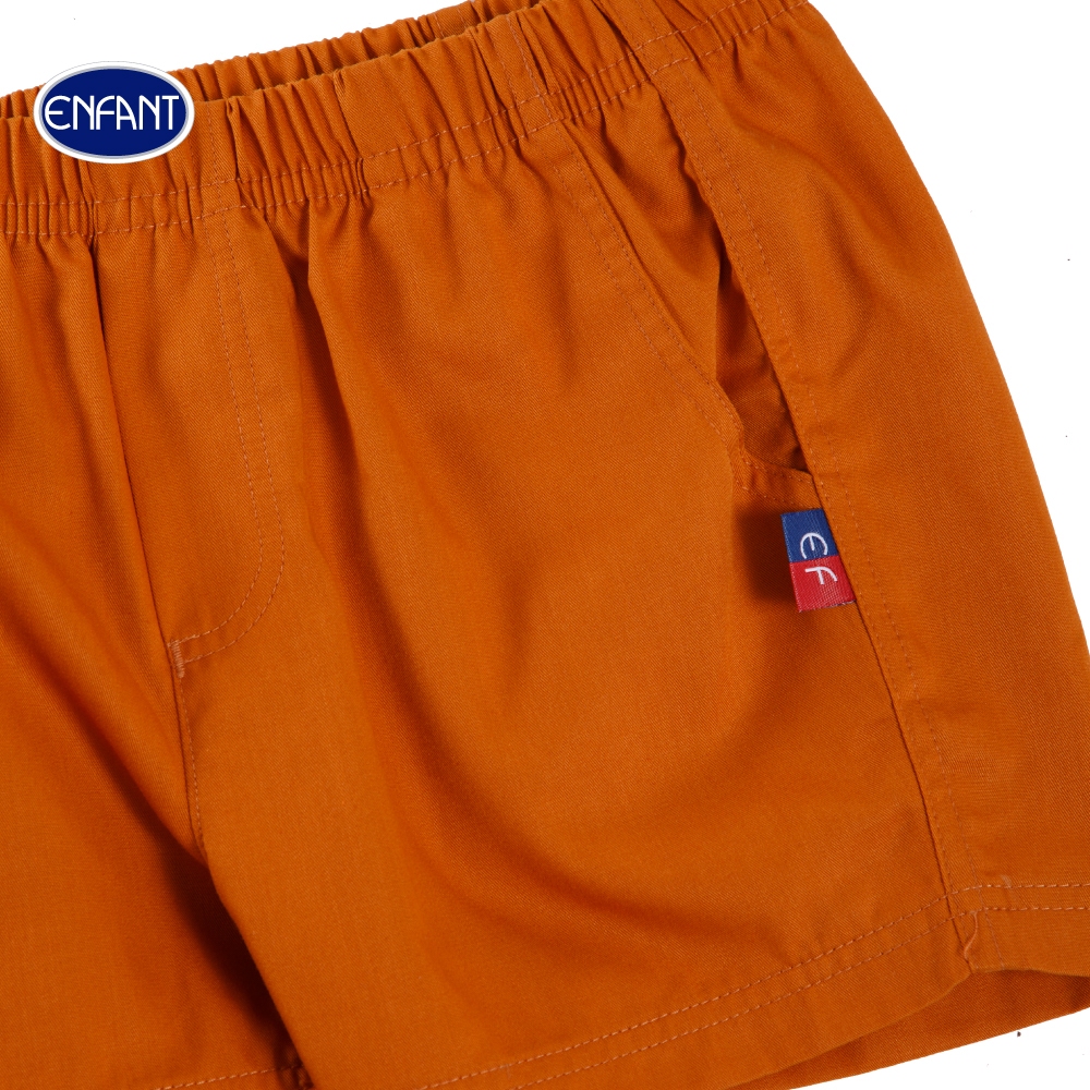ENFANT (อองฟองต์) De bon By Enfant กางเกงขาสั้น สำหรับเด็ก 1-2 ปี ผ้าคอตตอน 100% สีน้ำตาล - รูปที่ 2