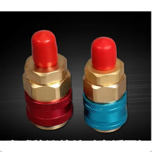 คอปเปอร์ เติมน้ำยาแอร์ R134a แพคคู่ (สีแดง+น้ำเงิน) AC Coupler R-134A ชุดคอปเปอร์ คอปเปอร์แอร์