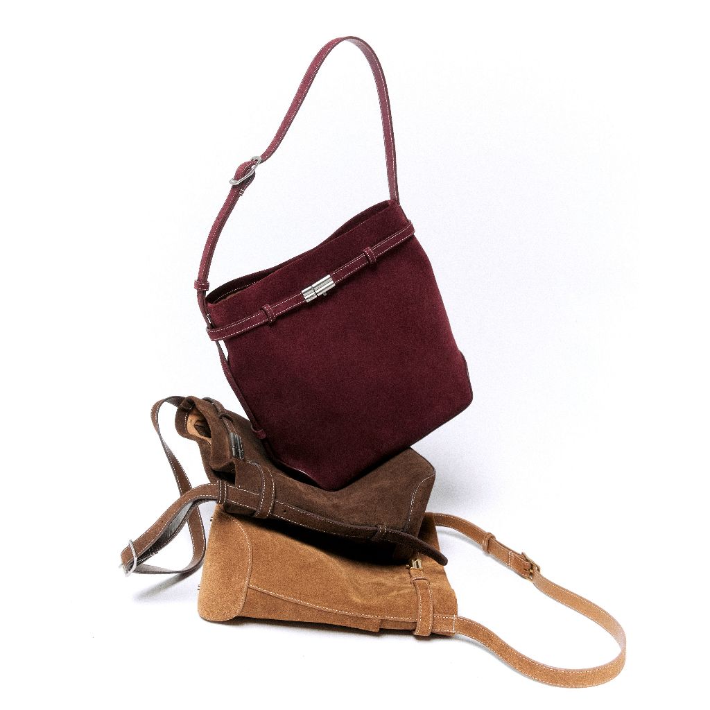 LUNNE กระเป๋าสะพายไหล่ หนังวัวแท้ รุ่น Osmo Bucket Bag