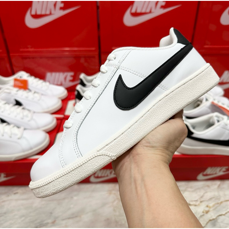 📌 รองเท้าลำลองผู้ชาย Nike Court Royale สีขาว/ดำ  ของใหม่ มือ1 แท้💯