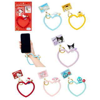 📱สายห้อยโทรศัพท์ สายห้อยมือถือ ลาย Sanrio พร้อมแผ่นคล้องมือถ…