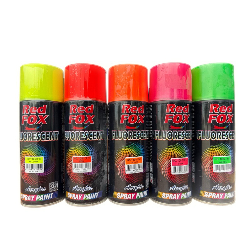 สีสเปรย์ Red Fox Fluorescent สีสเปรย์สะท้อนแสง