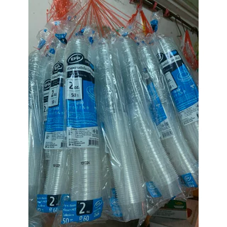 ถ้วยพลาสติกใสฝาเรียบ ถ้วยพลาสติกใส่น้ำพริก 50ใบ