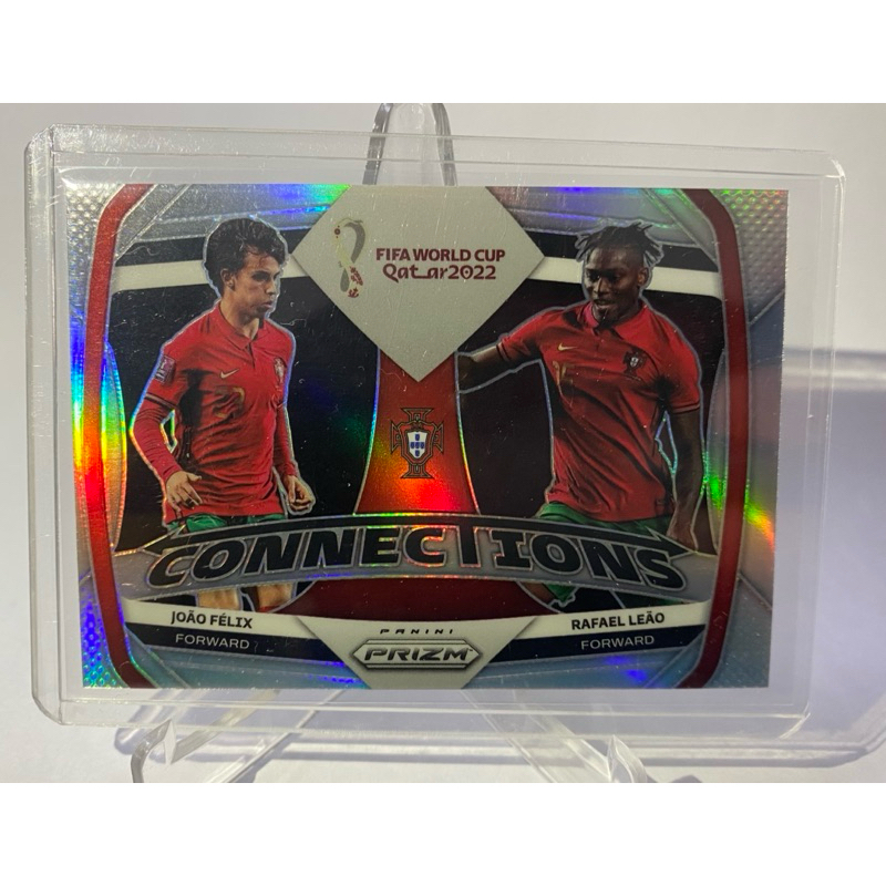การ์ดนักฟุตบอล JOAO FELIX & RAFAEL LEAO, PORTUGAL, FIFA WORLD CUP Qatar2022, PANINI PRIZM 2022