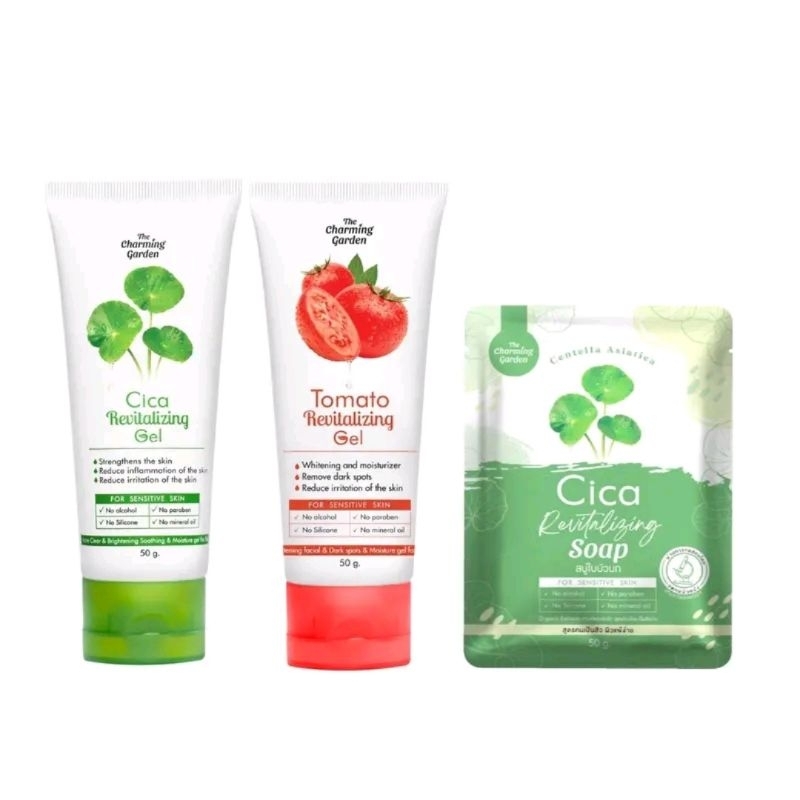 โปรโมชั่นนาทีทอง Tomato Gel + Cica Gel+ Soap