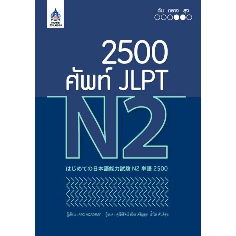 [มือ1]2500 ศัพท์JLPT ระดับ N2 หนังสือเรียนภาษาญี่ปุ่น คำศัพท์ภาษาญี่ปุ่น